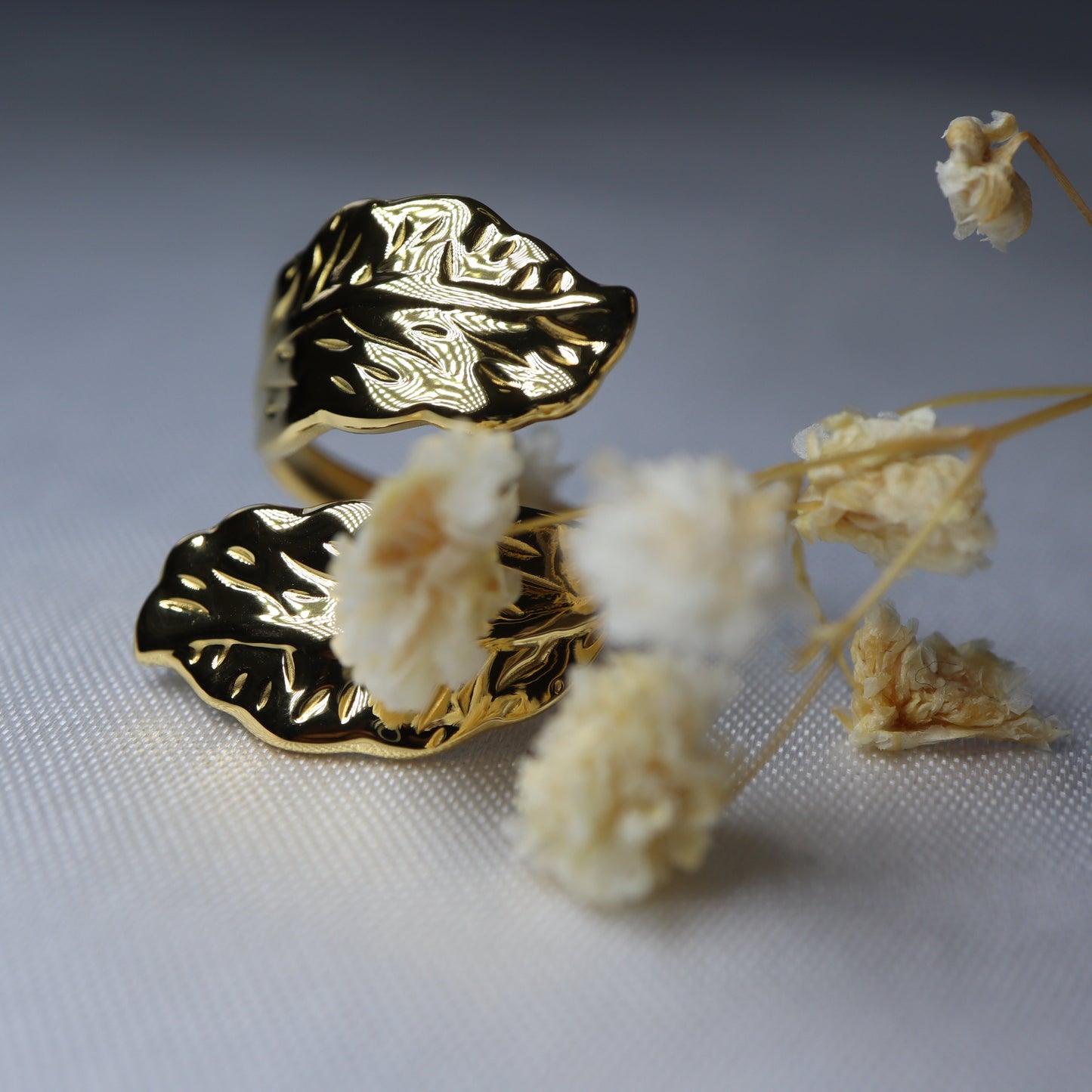 Gilded Leaf Ring