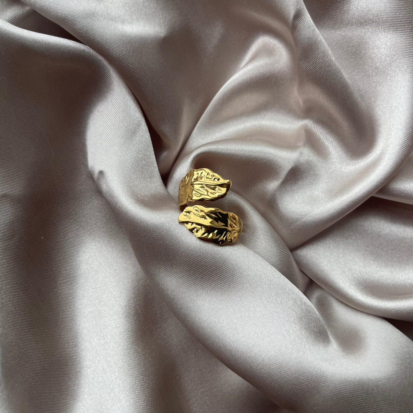 Gilded Leaf Ring